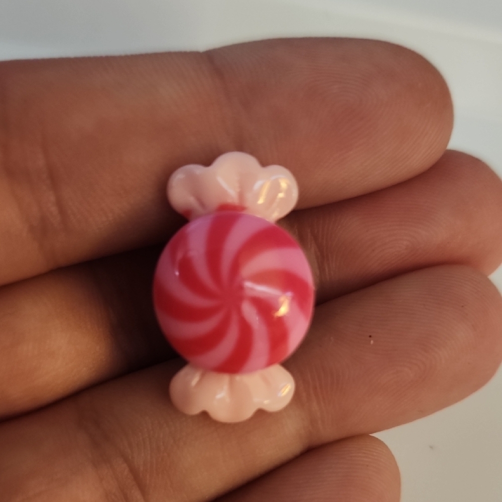 Pink Swirl Candy-Inspired shoe charm